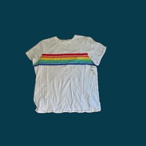 Primary Women's T-shirt Rainbow Stripe (match your kid!) XXL